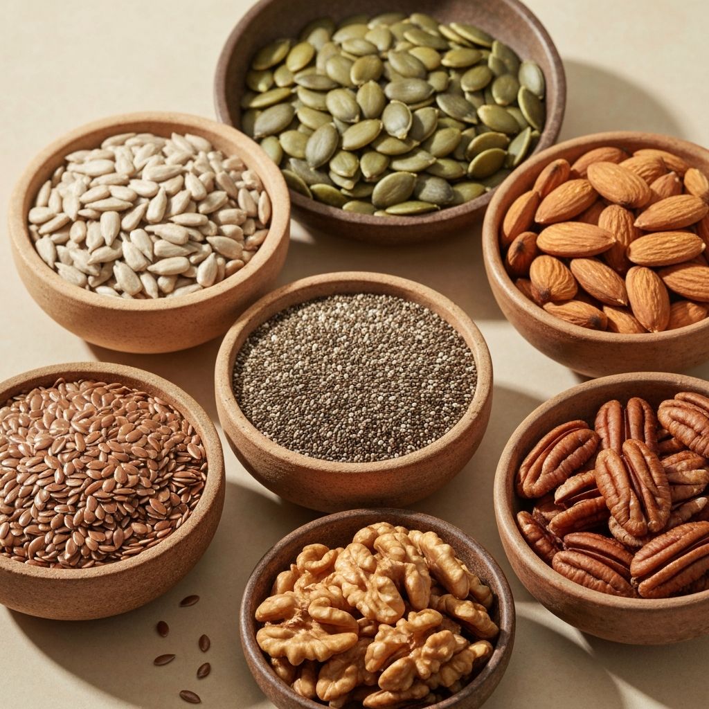 Various seeds and nuts